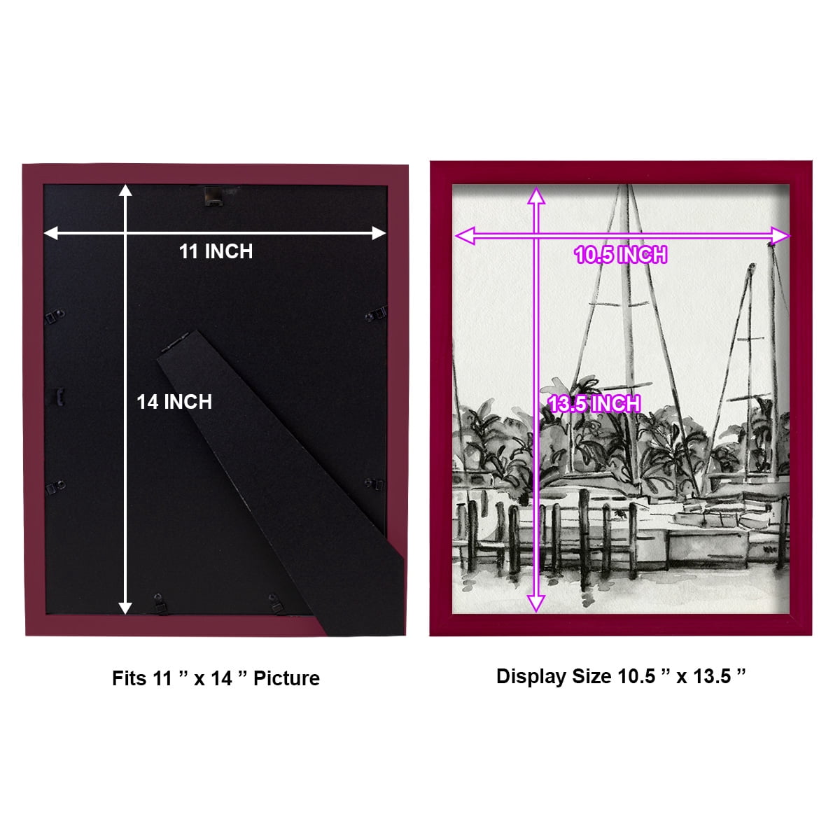 Neutral Tropics I - Framed Print w/glass - Cherry Red