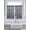 Blue, variant on Farmhouse Wood Grain 2 Panel Kitchen Curtains for Windows, Vintage Country Barn Gate Textured Bathroom Privacy Curtain, Home Décor Window Treatment for Bedroom/Living Room 55"x45"