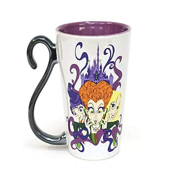 Disney Parks Hocus Pocus 16 oz Ceramic Coffee Mug with Sanderson Sisters and Binx