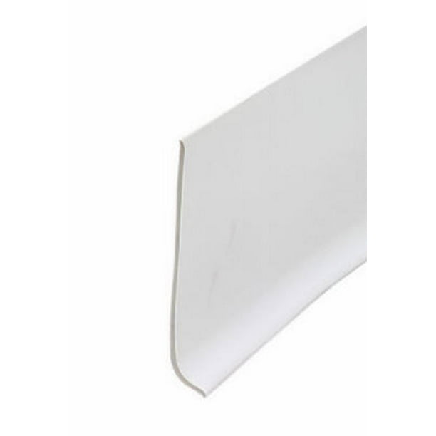 4 x 48Inch White Vinyl Wall Base