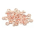 thumbnail image 1 of Unique Bargains 6mm Spacer Beads, 200pcs Bead Spacers Rhinestone Round Bulk Beads Wave for Jewelry Making, Rose Gold, 1 of 5