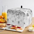 thumbnail image 2 of Gray Eucalyptus Coastal Toaster Cover 4 Slice, Beach Starfish Shells Dustproof Bakeware Oven Protector with Top Hook, Waterproof Small Kitchen Appliance Toasters Dust Cover, 12"x11"x8", 2 of 9