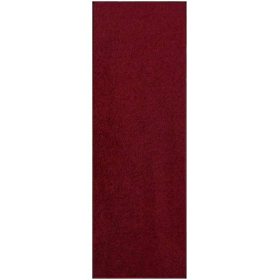 Furnish My Place DC Custom Rug - 2 ft. x 32 ft., Burgundy, Indoor Rug for Bedrooms, Hallways, Living Rooms