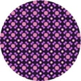 thumbnail image 1 of Ahgly Company Machine Washable Indoor Round Transitional Orchid Purple Area Rugs, 4' Round, 1 of 7