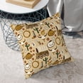 thumbnail image 6 of Square Decorative Throw Pillow Covers with Core, Cartoon Desert Elements Throw Pillows for Couch Sofa Bed Home Decor, 20"x20", 6 of 9