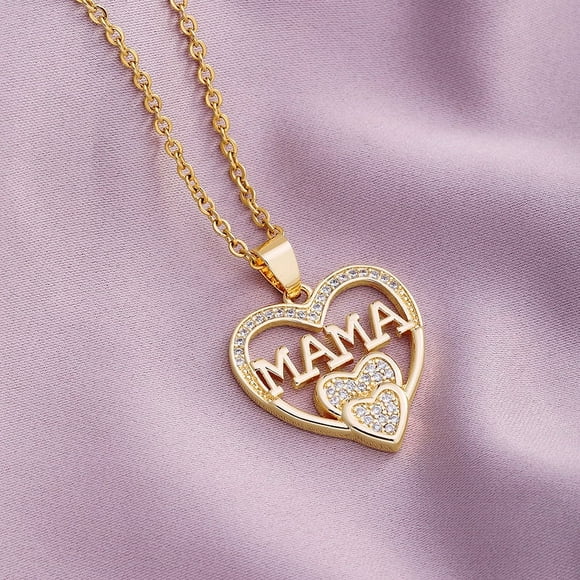 Nvzi Ideas de regalos para el Día de la Madre - Collar para el Día de la Madre para Madre para mamá de parte de su hijo Regalos para ella Regalos para mamá Regalo para el Día de la Madre (G)