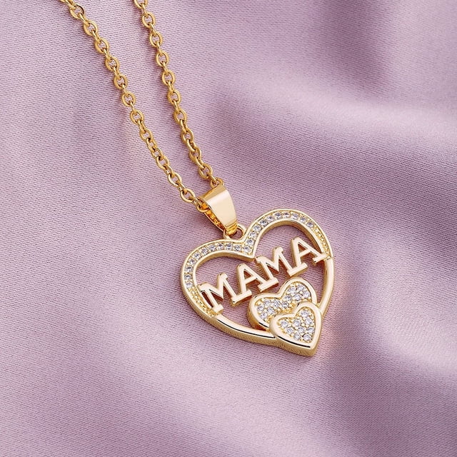 Nvzi Ideas de regalos para el Día de la Madre - Collar para el Día de la Madre para Madre para mamá de parte de su hijo Regalos para ella Regalos para mamá Regalo para el Día de la Madre (G)