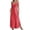 #225-Red, variant on Roncen Womens Satin Long Nightgown Sexy Side Split Silk Lingerie Soft Spaghetti Strap Nightwear Nightdress