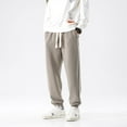 thumbnail image 2 of SWSMCLT Men's Snow Sweatpants Cotton Comfy Pants Drawstring Joggers Soft Winter Fashion Athletic Pocket Grey Medium, 2 of 4