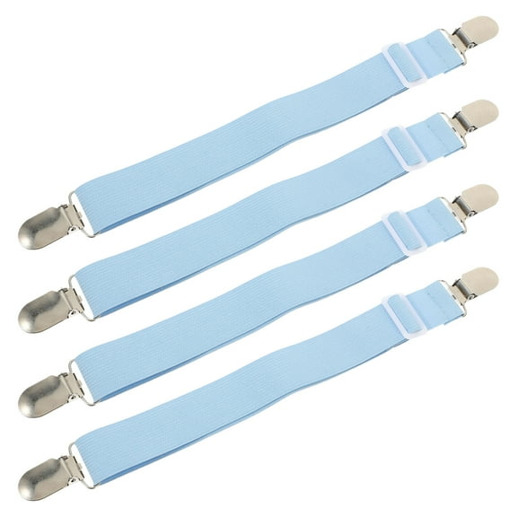 Hytrove 4Pcs Mattress Strap Metal Adjustable Length for Sofa Covers and Home Use