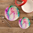 thumbnail image 2 of SKYSONIC Tie Dye Colorful Pot Holders Trivets, 2 Pcs Heat Resistant Trivets,Watercolor Cotton Thread Weave Mats for Hot Pads Pans Pot Bowl Teapot for Kitchen Decor, 2 of 7