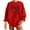 Red, variant on Aofany Women Sweatshirt Graphic Sweatshirts No Hood Casual Long Sleeve Round Neck Sweatshirts Love Printed Loose Top Sweatshirt For Women Loose Fit