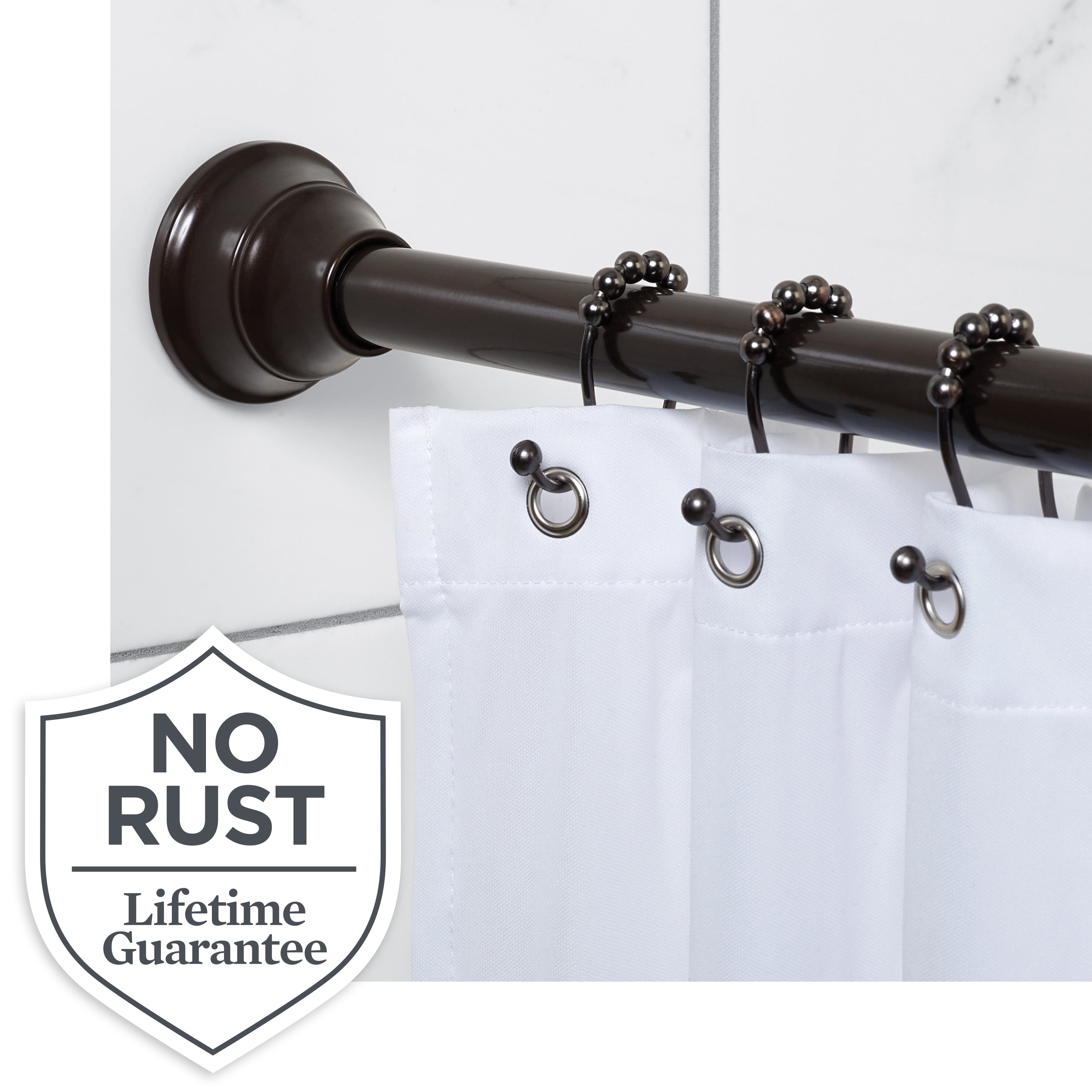 Oil Rubbed Bronze, Bronze Shower Curtain Tension Rod