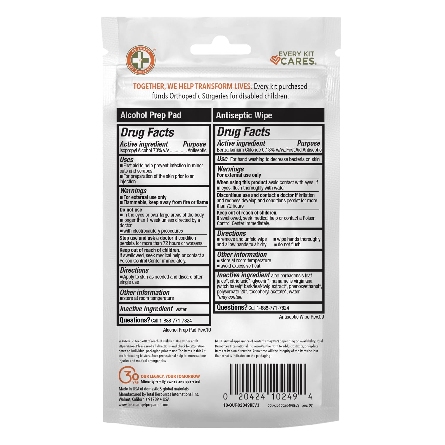 Be Smart Get Prepared Blister Relief Kit, 23-Piece Moleskin