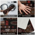 thumbnail image 4 of XMXT Non-Slip Polyester Bathroom Rugs Kitchen Door Mat, African Tribal Style Graffiti Machine Washable Bath Mats Rug for Kitchen Shower Bathtub Decor, 15.7 x 23.6 inches, 4 of 9