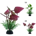 thumbnail image 2 of Planta acuática Artificial, planta de acuario falsa de plástico realista, planta de pecera, 2 of 8