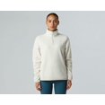 thumbnail image 3 of Chaqueta The North Face Glacier Fleece con cierre de 1/4, blanca, talla M, 3 of 5