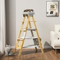 GDLF Modern Solid Wood Cat Tree Foldable Ladder Design with Cat Hammock