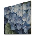 thumbnail image 2 of Designart "Blue Green Hydrangea Blooms Heaven Heavenly Hues" Floral Print on Natural Pine Wood, 2 of 5