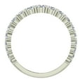 thumbnail image 3 of 2.54 ct tw Triple Line Diamond Half Eternity band Wedding Ring 18K White Gold (G,VS), 3 of 5