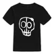 thumbnail image 3 of Camiseta de verano 2024 para niños, camiseta de moda 100 % algodón para niño, camiseta para niña con estampado de calavera de dibujos animados, ropa para niño de 2 a 10 años, 3 of 5