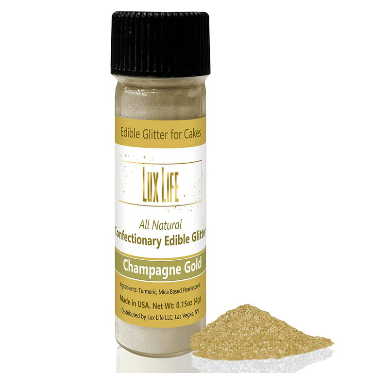 Cake Edible Glitter - Certified and Food Grade Glitter - Bright and  Pearlescent Edible Glitter Dust - Edible Glitter for Strawberries,  Cupcakes, Cake