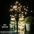 thumbnail image 5 of Morttic 2 Pack 50 LED 17 FT Copper Wire String Lights Battery Operated 8 Modes with Remote, Waterproof Fairy String Lights for Indoor Outdoor Home Wedding Party Decoration, Warm White, 5 of 16