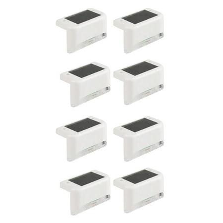 

8Pcs LED Solar Path Stair Lights Outdoor Garden Yard Fence Wall Landscape Lamp Solar Light for Courtyard