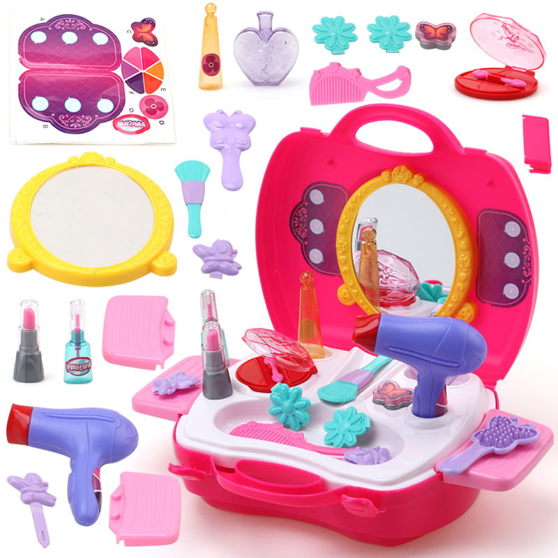 Baby Girls Make Up Pretend Play Toy Portable Plastic Cosmetics Case  Educational Toy Gift for Kids | Walmart Canada