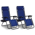thumbnail image 1 of SereneLife Zero Gravity Lounge Chair, Navy Blue, 1 of 8