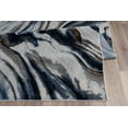 thumbnail image 4 of LaDole Rugs 3x5 ft Modern Premium Area Runner Rug | Abstract Small Carpet For Entry Way, Hallway, Home Office, Entrance Indoor Floor Décor | Blue Grey, 4 of 5