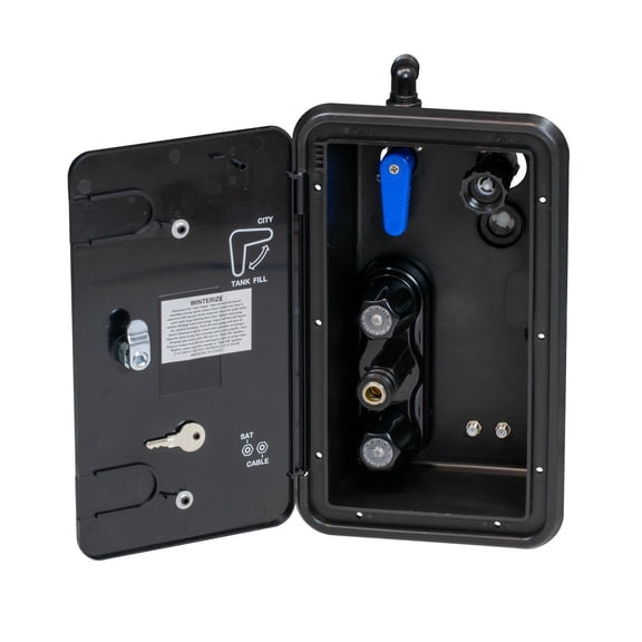 B&B Molders Docking Station 1/2" Swivel Connections for RV Water Management