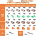 thumbnail image 2 of Surtido de 188 Conectores la Serie Deutsch DT, Tamaño 16, Contactos Estampados, Eléctricos Automotrices Impermeables., 2 of 5