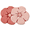 Pink, variant on FRABE Cute Bathroom Rugs with Green Leaf Plant, Soft, Fluffy, Plush, Absorbent, Quick Dry, Non Slip, Machine Washable for Shower Floor, Bathroom, Bedroom,Kids Room, 23.5"x31.5", Monstera