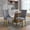 Light Gray, variant on HUTWIFE Home Contemporary Adult Velvet Gold Leg Dining Side Chairs, Milk White (Set of 2)