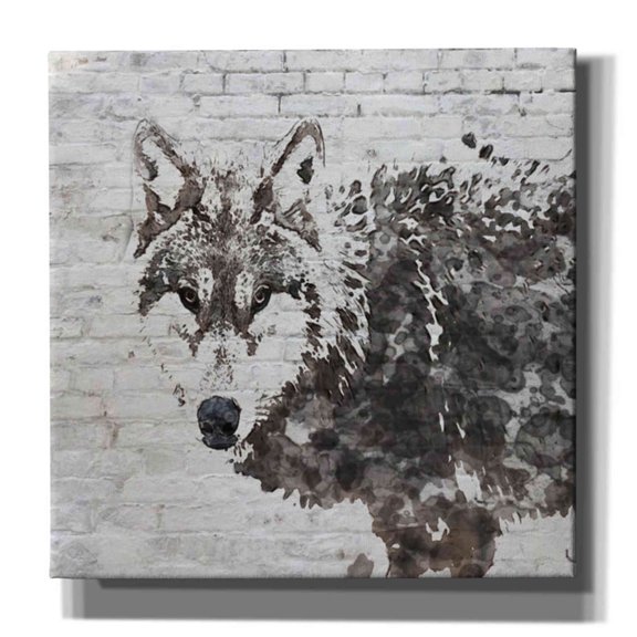 Epic Graffiti 'Lone Wolf' by Irena Orlov, Canvas Wall Art, 26"x26"