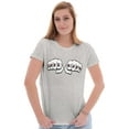 thumbnail image 3 of Funny Take Naps Knuckle Tattoo Womens Slim Fit Graphic Tee Brisco Brands X, 3 of 5