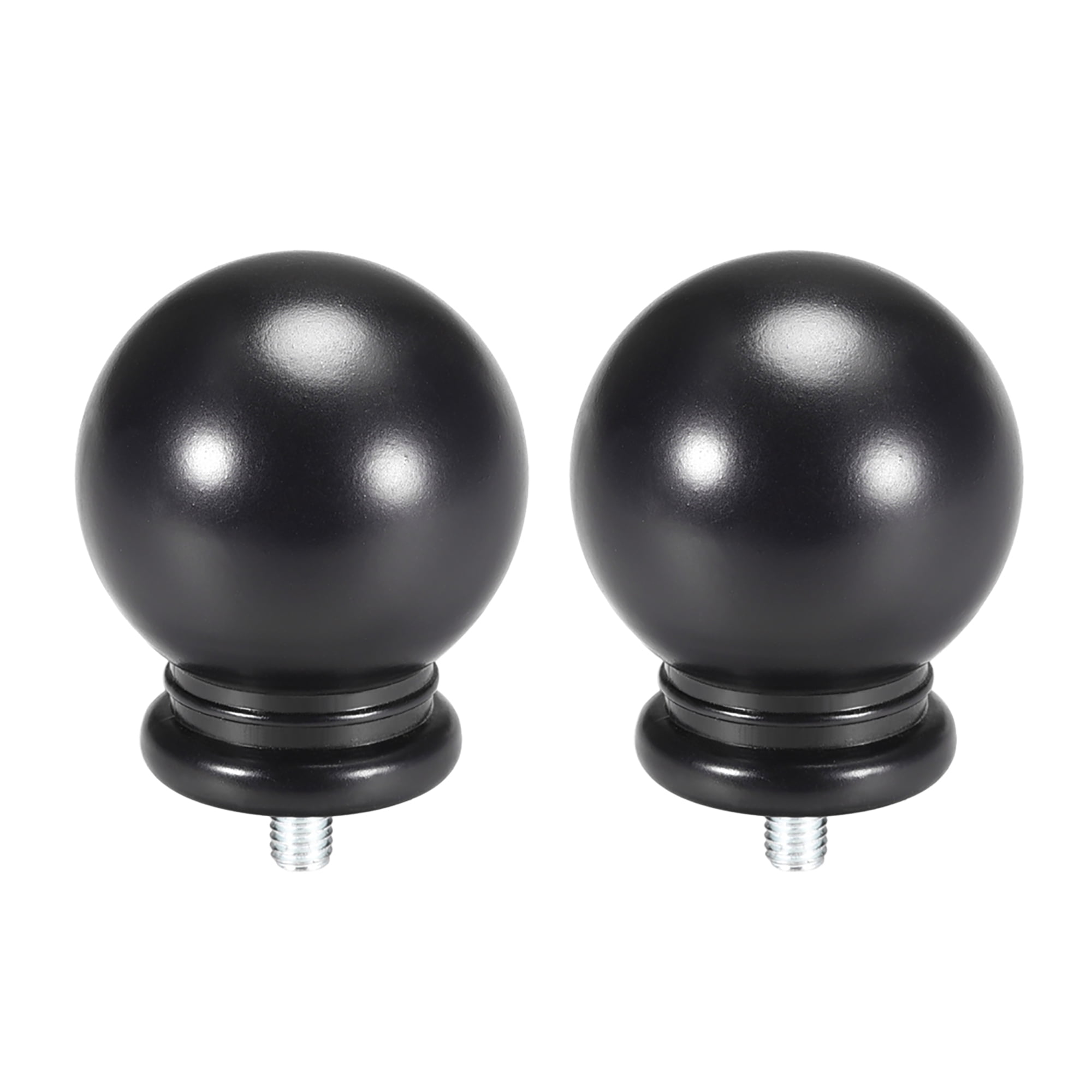 Curtain Rod Finials Plastic End,Fit For 15.8mm Diameter (Max.) Rod