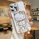 thumbnail image 1 of Nueva funda de teléfono galvanizada con espejo de maquillaje hello kitty Cat para iphone Xr Xs 11 12 13 14 15 Pro Max, 1 of 4