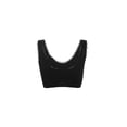 thumbnail image 2 of INSPIRE CHIC Women's Removeable Pads Seamless Wirefree Sleep Vest Tops Sports Yoga Bras XXL fit 36A/B Black-Lace, 2 of 5