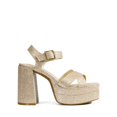 thumbnail image 2 of Sandalia DREAM PAIRS SDHS2330W Tacones Plataforma Dorados con Brillo, 2 of 7