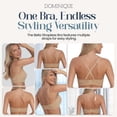 thumbnail image 2 of Dominique Bella Strapless Bra #3600 - Seamless Hidden Underwire Convertible Bandeau Bra with Clear & Matching Straps, 2 of 6