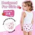 thumbnail image 2 of Skibeaut Girls Underwear 12 Pack, Toddler Briefs Soft Modal Fabrics Breathable Kids 2-8 Years Shorts, 2 of 5