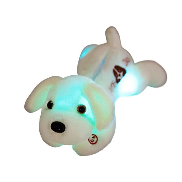 35 Cm/13.77 In Cartoon Colorful Luminous Puppy Dog Toy Plush Doll
