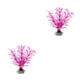 thumbnail image 2 of Greeniant 10 piezas de decoración de acuario realista apariencia realista ecológica para pecera decoración de pecera Artificial CX03 blanco CX03Blanco Púrpura 2piezas, 2 of 6
