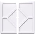 thumbnail image 1 of Ekena Millwork CMP38EY2-01000 38 Po. OD x 1 Po. ID Carré Embry Grade Architectural PVC Médaillon de Plafond Contemporain - 2 Pcs, 1 of 1