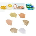 thumbnail image 3 of 5 hojas de oro plateado papel de aluminio artesanías doradas enmarcado Scrapbooking Plata 9x9cm, 3 of 9
