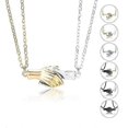 thumbnail image 2 of 1 Pair Magnetic Handshake Pendant Couple Necklaces For Lovers Best Friends--Gold and gold-Product code 51534 Gold and gold, 2 of 2