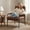 Brown, variant on Vinform Sling Accent Chair, Modern Arm Chair with Removable Cushion, Metal Frame for Living Room, Blue