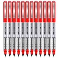 thumbnail image 1 of DELI S656 12-Pack Roller Ball Pens 0.5mm Liquid Ink Writing Pen for Students Red, 1 of 5